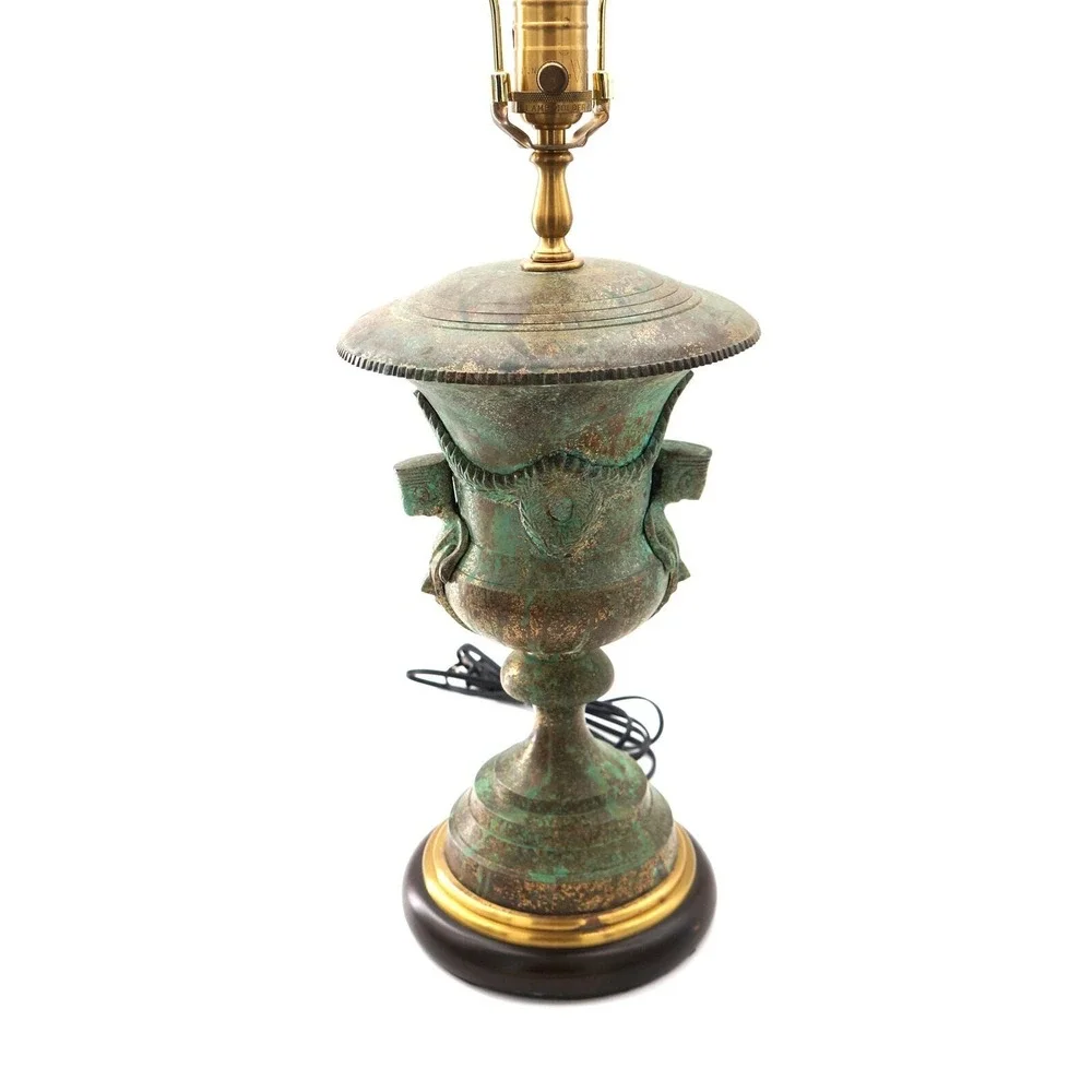 Wild Wood Neoclassical Table Lamp Lighting Luxury Marbleized‎ Green Egypt 29